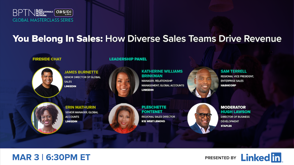 BPTN Masterclass speakers graphic - You Belong in Sales